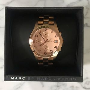 Marc Jacobs Henry Rose Gold Chronograph Watch